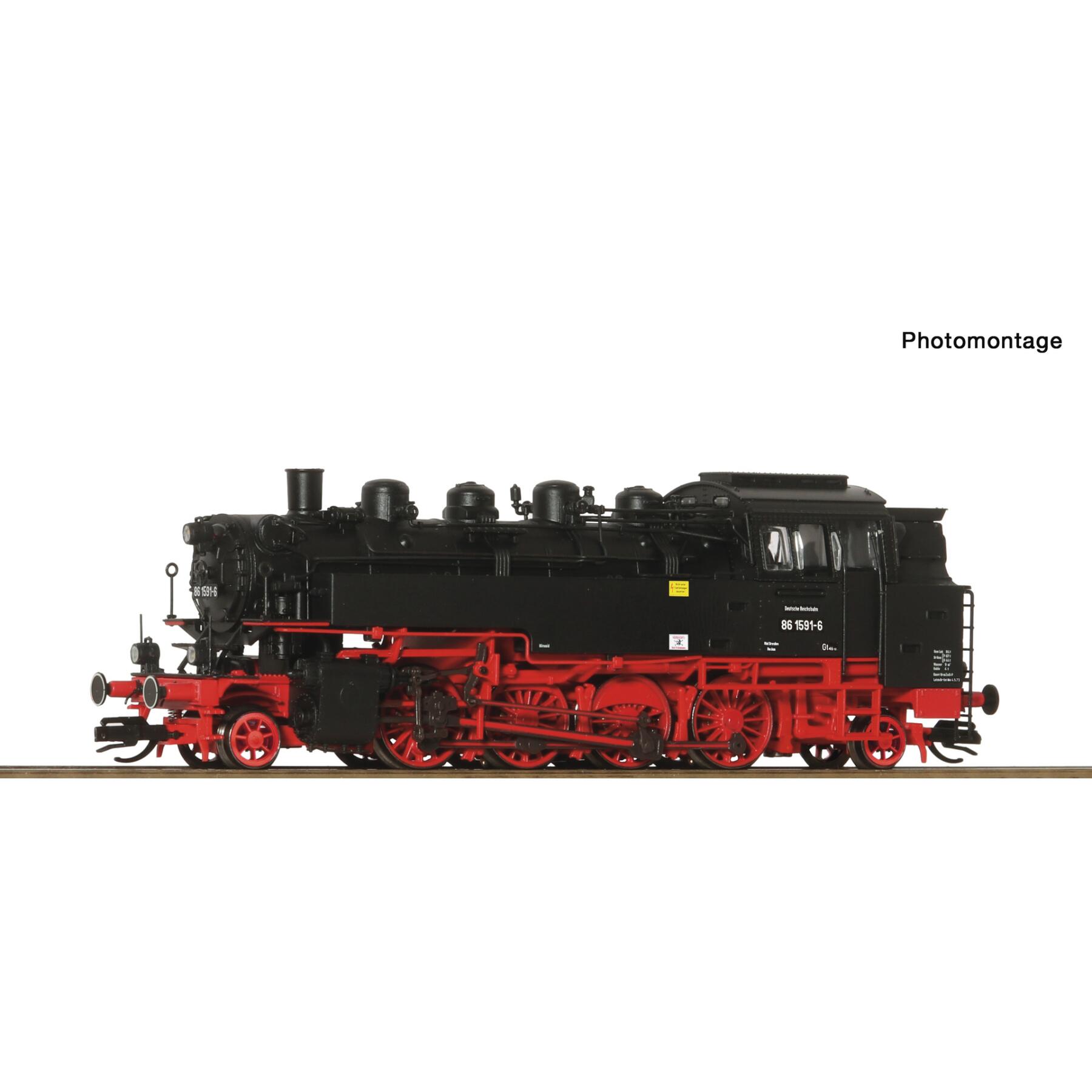 Roco 7190020 TT Dampflokomotive BR 86 1591-6, DR - Sound