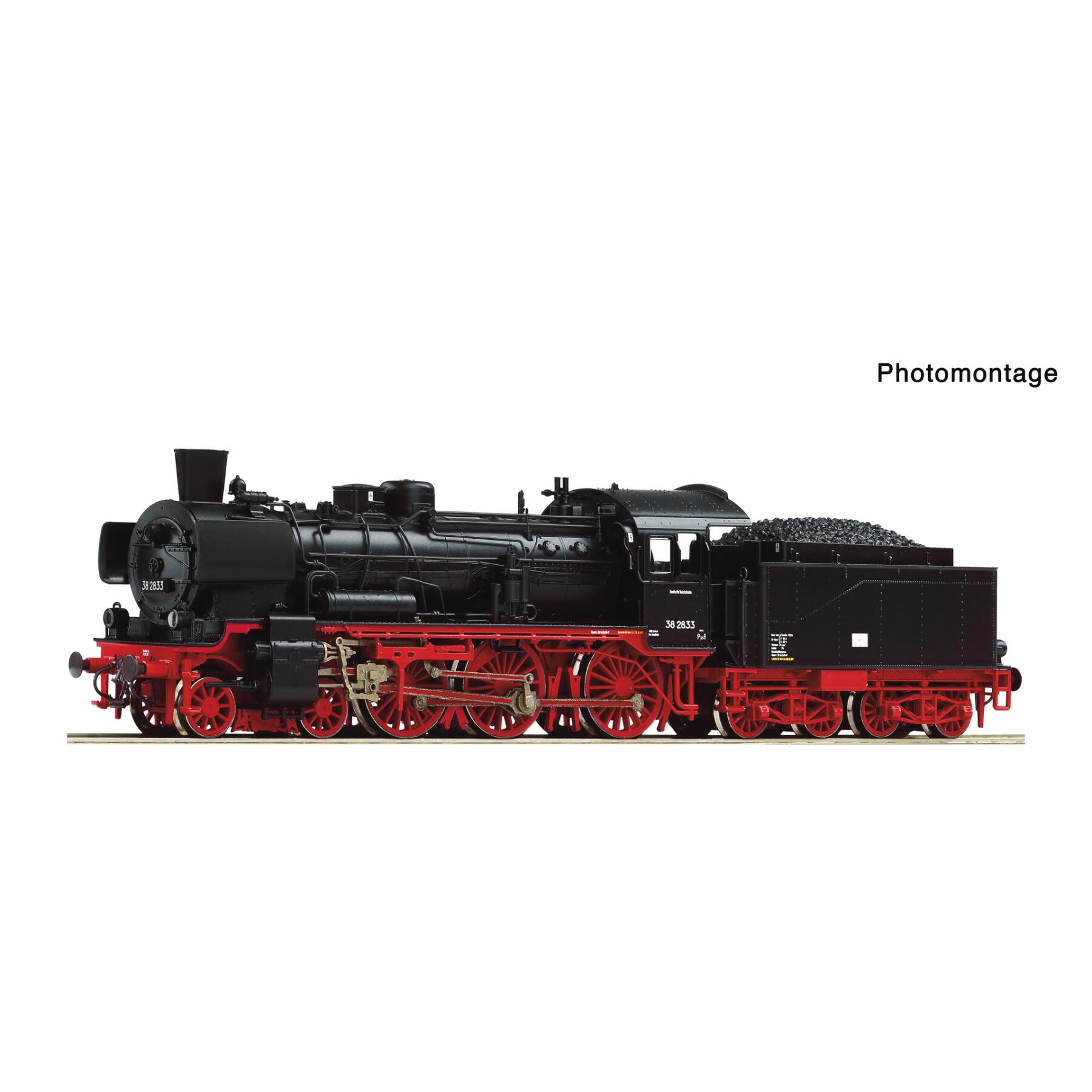 Roco 7180019 TT Dampflokomotive BR 38 2833, DR