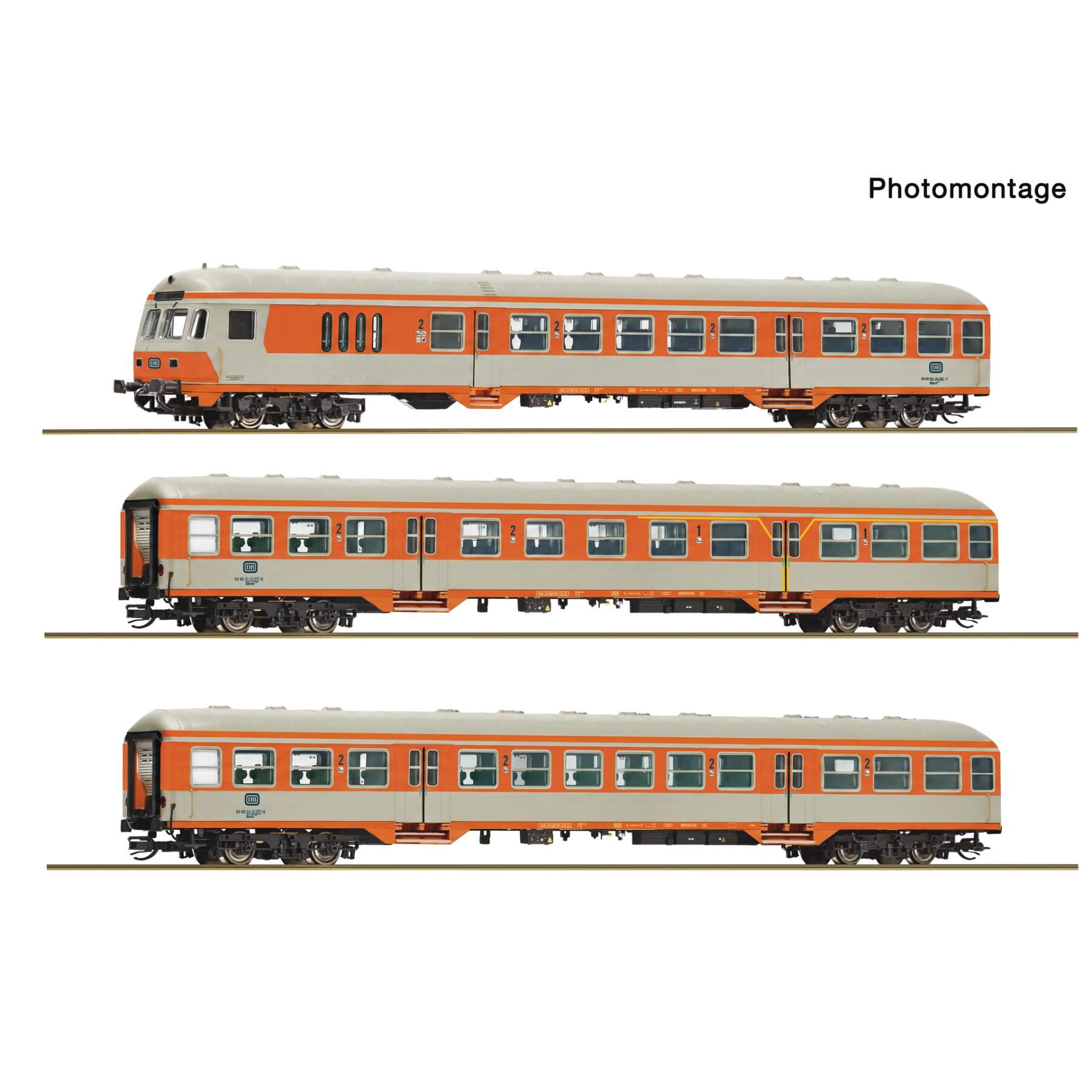 Roco 6290090 TT 3-teiliger Set: Nahverkehrswagen, DB
