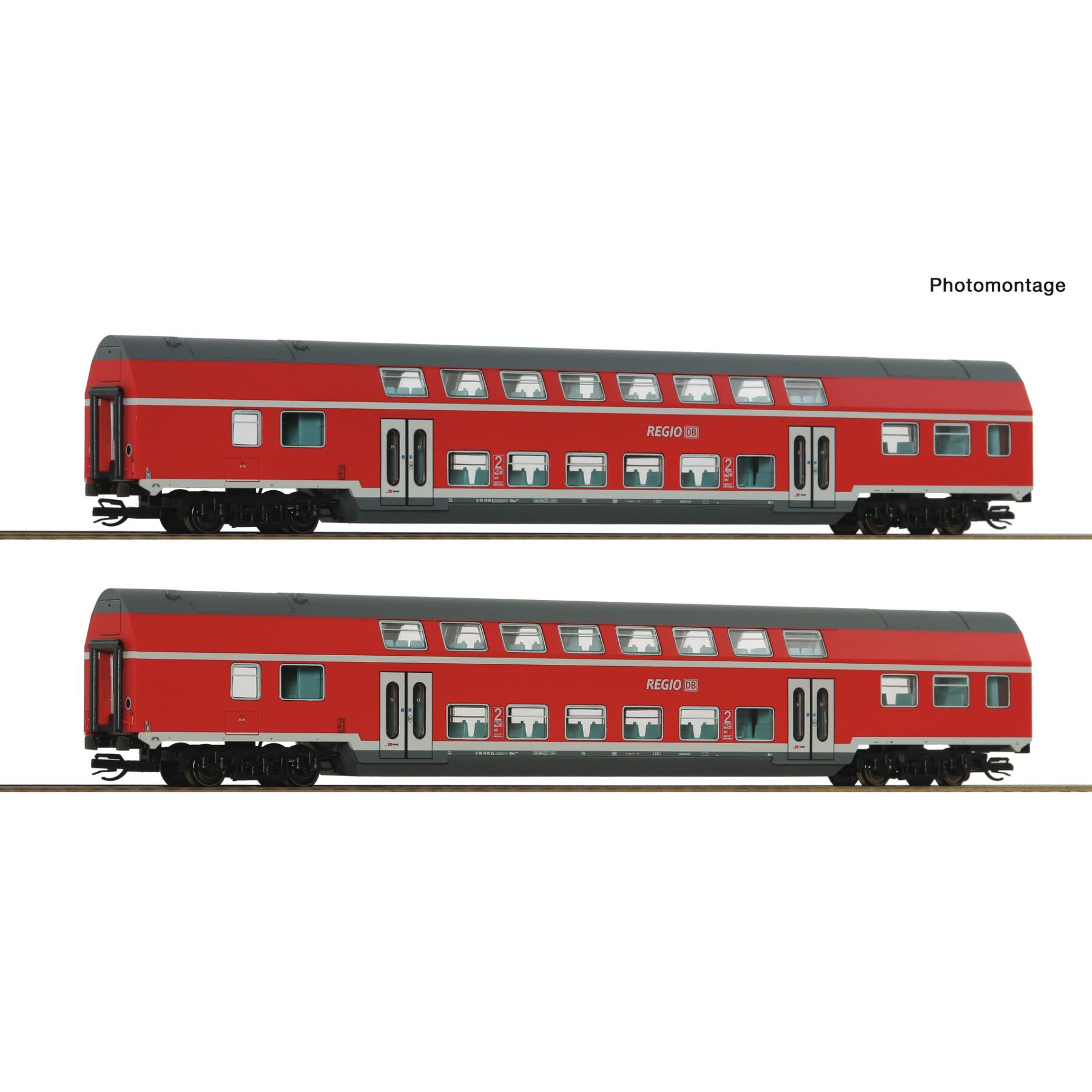 Roco 6280072 TT 2-teiliger Set 2: Doppelstockwagen, DB AG