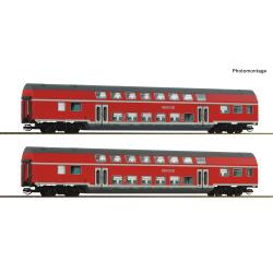 Roco 6280072 TT 2-teiliger Set 2: Doppelstockwagen, DB AG