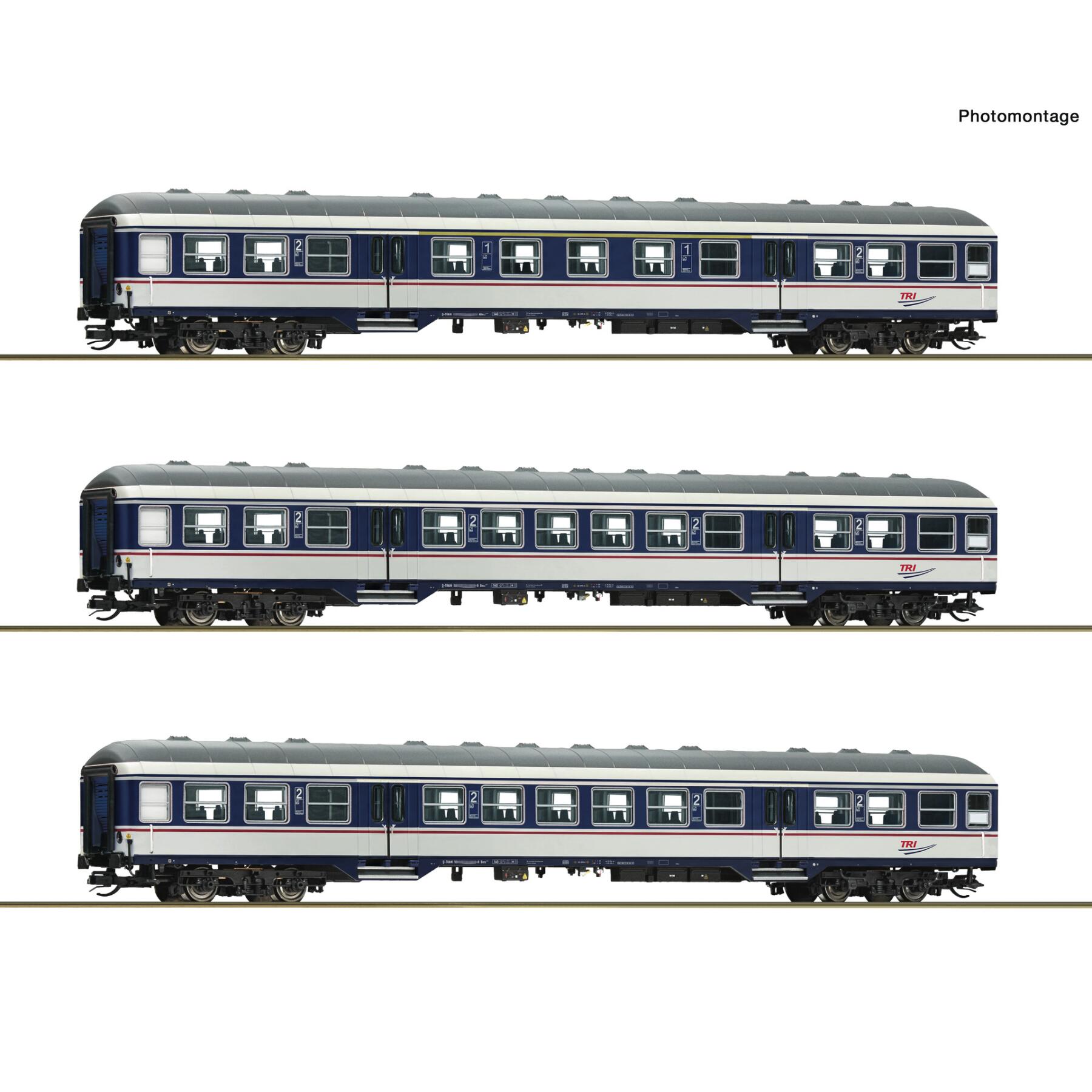 Roco 6280088 TT 3-teiliger Set: Nahverkehrswagen, TRI