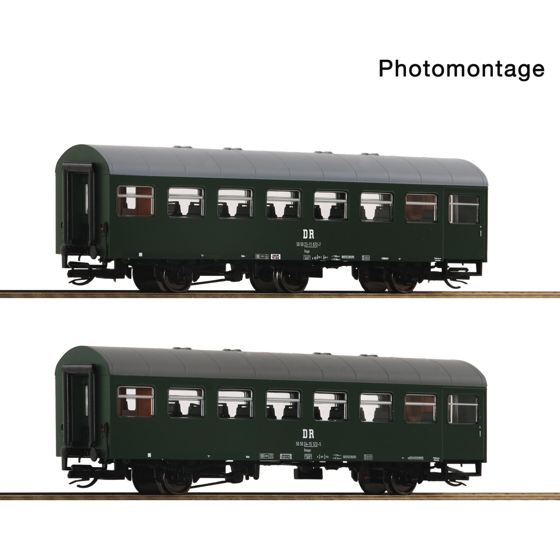 Roco 6280064 TT 2-teiliger Set 1: Rekowagen, DR