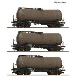 Roco 6680067 TT 3-teiliger Set: Knickkesselwagen DR