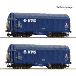 Roco 6680060 TT 2-teiliger Set: Schiebeplanenwagen, VTG