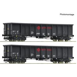 Roco 6680053 TT 2-teiliger Set: Offene Güterwagen,...