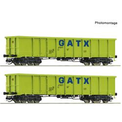 Roco 6680054 TT 2-teiliger Set: Offene Güterwagen, GATX