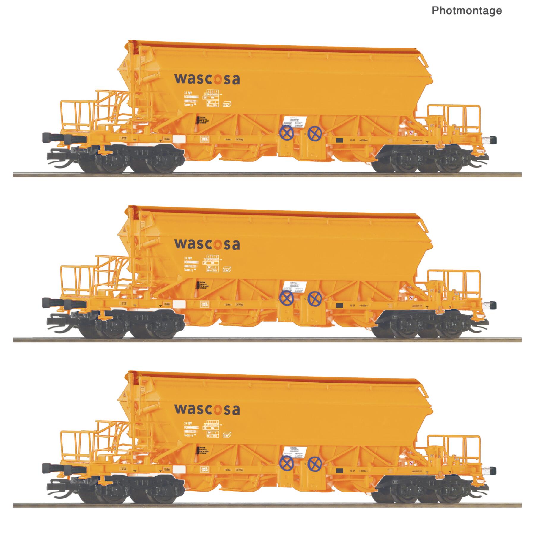 Roco 6680063 TT 3-teiliger Set: Kaliwagen, Wascosa