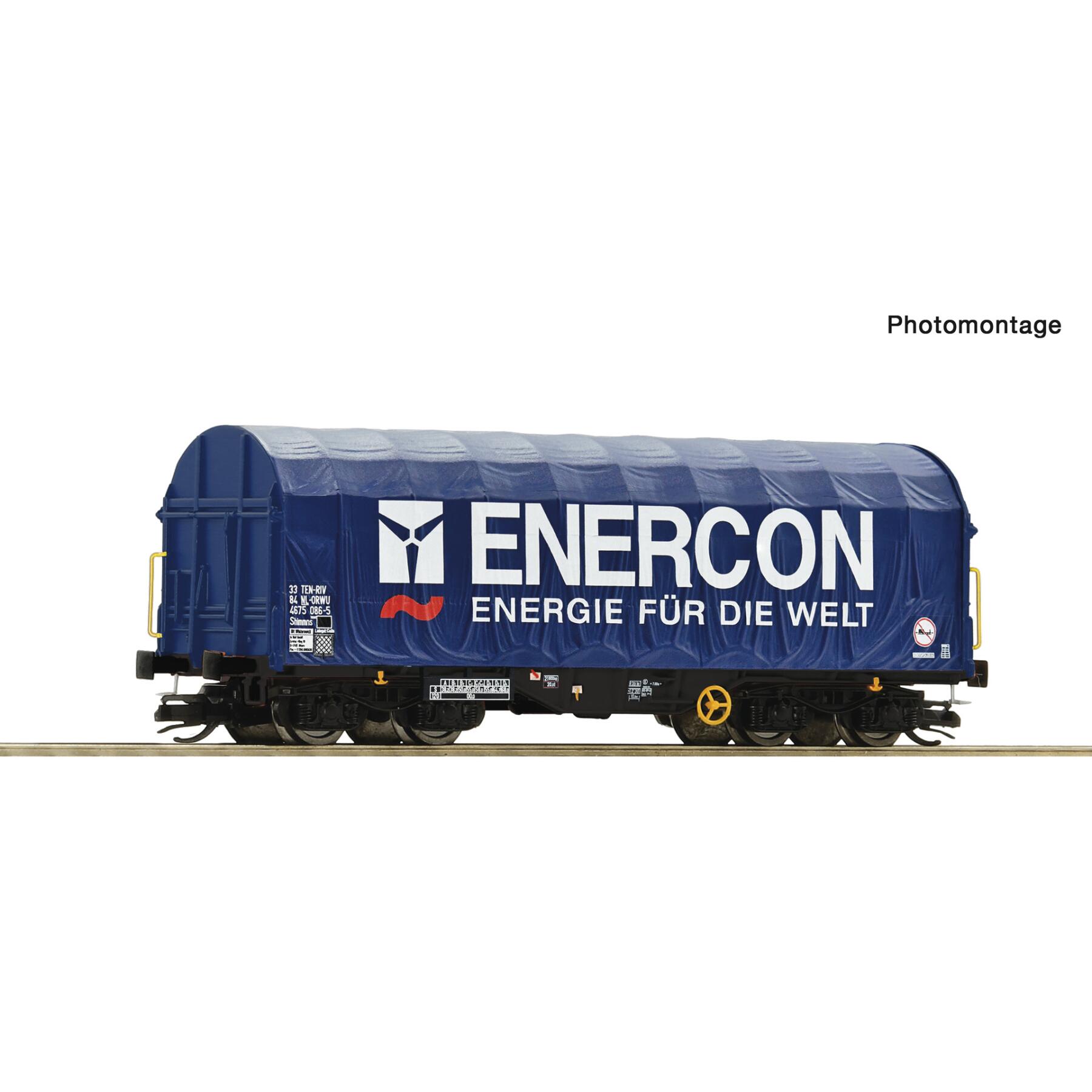 Roco 6680061 TT Schiebeplanenwagen „Enercon“