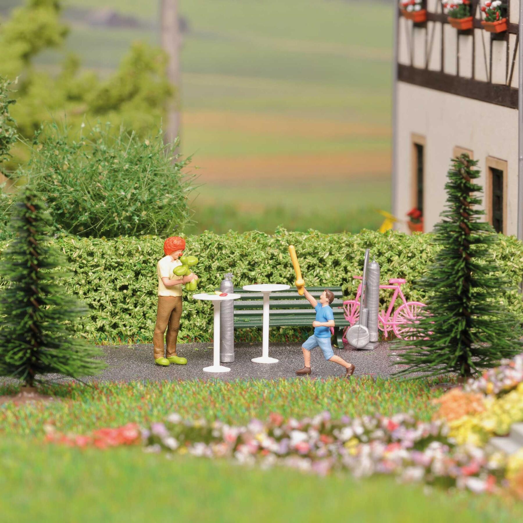Busch 79832 A-Set: Clown mit Luftballons H0