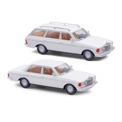 Busch 46985 MB W123 Limo & T Mod weiß H0