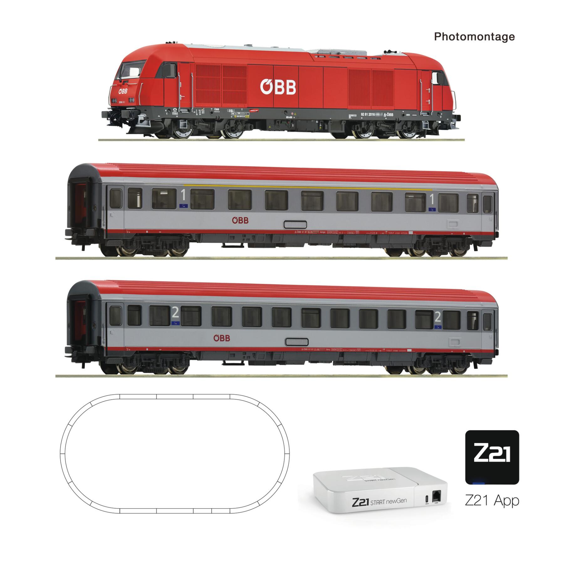 Roco 5110024 Z21 START newGen Digitalset: Diesellokomotive BR Rh 2016 (ROCO LINE Z21 App only) ÖBB VI