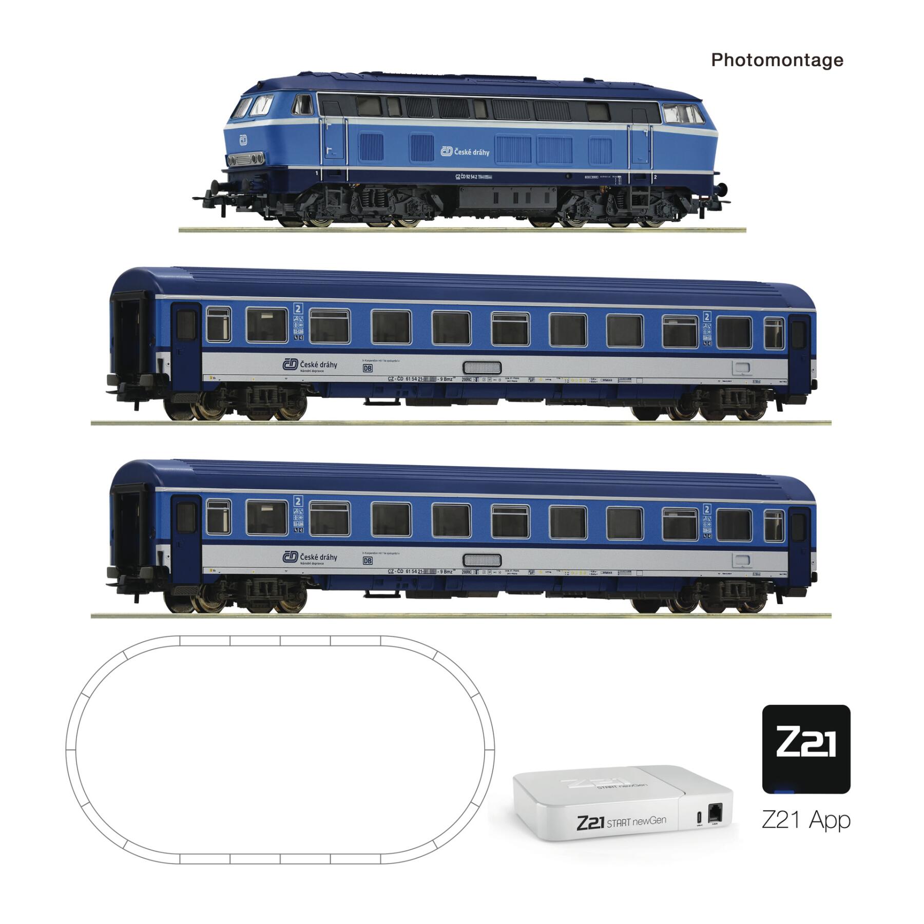 Roco 5110028 H0 Z21 START newGen Digitalset: Diesellokomotive BR Rh 756 (GEOLINE Z21 App only) CD VI