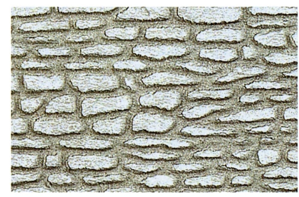 Heki 70622 Bruchsteinmauer 50x25 cm, 2 Stück