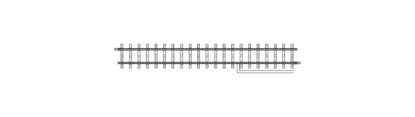 Bemo 4283000 Anschlu?gleis, 162,3 mm