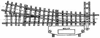 Bemo 4206000 12° elektr. Weiche rechts, 162,3 mm