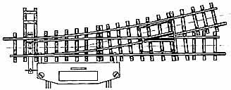 Bemo 4207000 12° elektr.  Weiche links, 162,3 mm