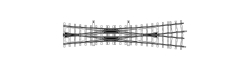 Bemo 4216000 12° Doppelkreuzweiche gek?rzt, 182 mm