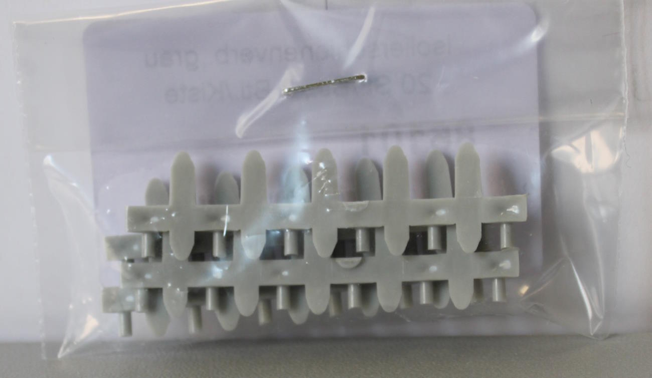Tillig 86101 Isolierschienenverbinder - grau- (Beutel 20 St.)