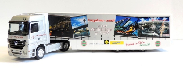 Herpa 149051 MB Actros LH Safeliner-Sattelzug