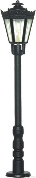 Viessmann 6071 H0 Parklaterne schwarz mit klarem Schirm,LED warmweiß