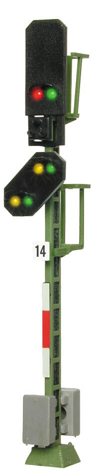 Viessmann 4014 H0 Licht-Blocksignal mit Vorsignal
