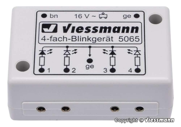 Viessmann 5065 Vierfach-Blinkelektronik für Andreaskreuze