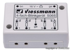 Viessmann 5065 Vierfach-Blinkelektronik für...