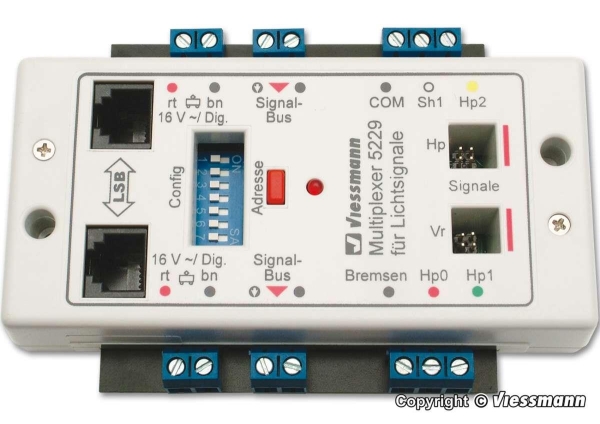 Viessmann 5229 Multiplexer f?r Lichtsignale mit Multiplex- Technologie