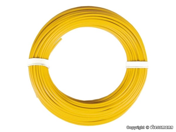 Viessmann 6864 Kabelring 0,14 mm², gelb, 10 m