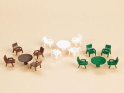 Auhagen 42569 Bänke, Stühle, Tische, Sonnenschirme