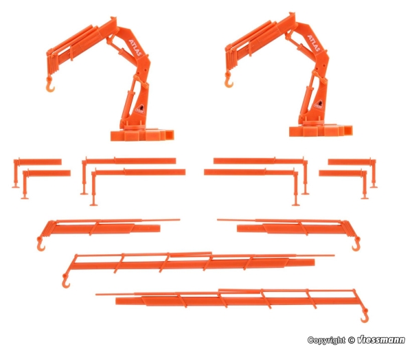 Kibri 10988 H0 ATLAS Ladekräne, 2 Stück