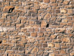 Vollmer 46036 H0 Mauerplatte Mauerstein beige-braun aus...