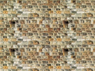 Vollmer 47363 Mauerplatte Sandstein aus Karton, 25 x 12,5 cm,