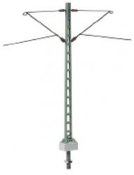 Sommerfeldt 186 H0 Gitter-Mittelmast mit 2 Auslegern,...