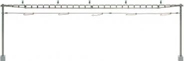 Sommerfeldt 371 H0 Quertragwerk komplett mit 2 Masten, Bausatz