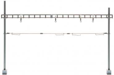 Sommerfeldt 387 H0m Quertragwerk komplett mit 2 Masten, Bausatz