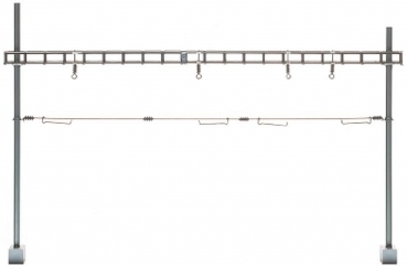 Sommerfeldt 387 H0m Quertragwerk komplett mit 2 Masten, Bausatz