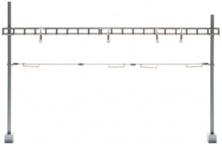 Sommerfeldt 387 H0m Quertragwerk komplett mit 2 Masten,...