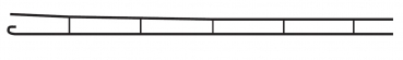 Overhead wire 0,5 x 230 mm open