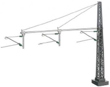 Mast with tubular outrigger, kit for 1-3 tracks