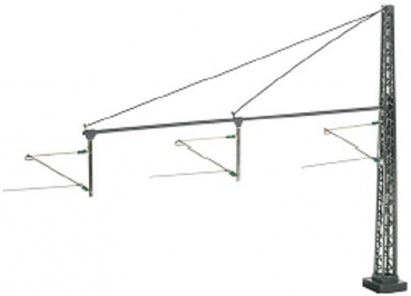 Mast with tubular outrigger, kit for 1-3 tracks