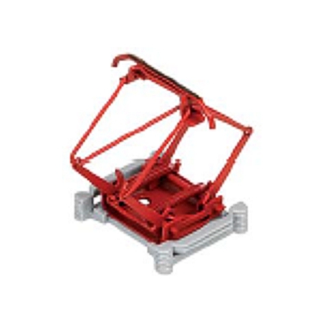 N Pantograph,HISE 7, single contact shoe,red