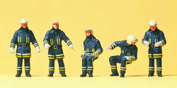 Preiser 10487 Feuerwehrmaenner in moderner Einsatzkleidung