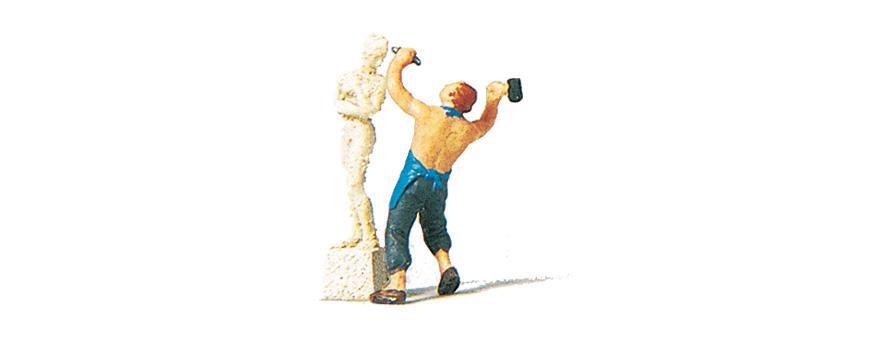 Preiser 29032 Bildhauer mit Skulptur