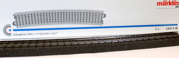 Märklin 024912 Gleis geb.r1114,6 mm,12,1 Gr.