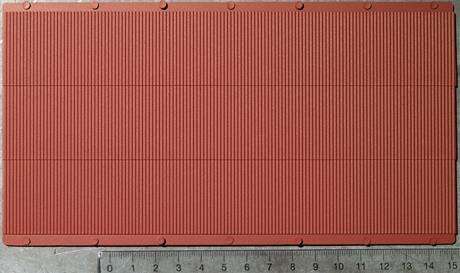 Auhagen 52230 Dekorplatten Wellblech rotbraun