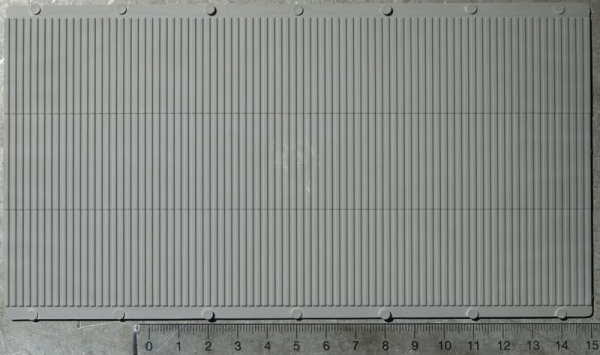 Auhagen 52233 Dekorplatten Trapezblech grau